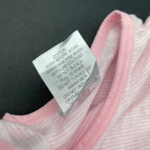 Load image into Gallery viewer, Girls Target, pink stripe cotton singlet top, GUC, size 000,  