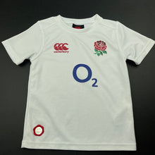 Load image into Gallery viewer, unisex Canterbury, England Rugby Union sports top, EUC, size 4,  