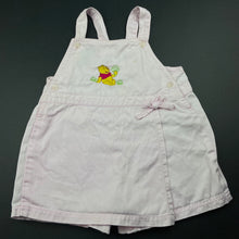 Load image into Gallery viewer, Girls Winnie the Pooh, overalls / shortalls, marks on front, FUC, size 2,  