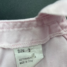 Load image into Gallery viewer, Girls Winnie the Pooh, overalls / shortalls, marks on front, FUC, size 2,  