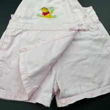 Load image into Gallery viewer, Girls Winnie the Pooh, overalls / shortalls, marks on front, FUC, size 2,  
