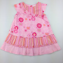 Load image into Gallery viewer, Girls Target, pink cotton floral summer / party dress, EUC, size 00