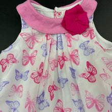 Load image into Gallery viewer, Girls Baby Essentials, lined lightweight bubble romper, EUC, size 1-2,  