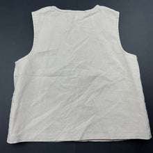 Load image into Gallery viewer, Girls Sprout, linen / cotton waistcoat / vest, EUC, size 2,  