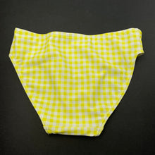 Load image into Gallery viewer, Girls Mango, yellow check swim bottoms, EUC, size 8,  