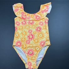 Load image into Gallery viewer, Girls Anko, yellow floral swim one-piece, EUC, size 7,  