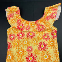 Load image into Gallery viewer, Girls Anko, yellow floral swim one-piece, EUC, size 7,  