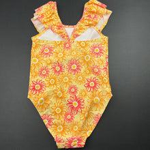 Load image into Gallery viewer, Girls Anko, yellow floral swim one-piece, EUC, size 7,  