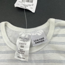 Load image into Gallery viewer, Boys Tiny Little Wonders, blue stripe cotton bodysuit / romper, NEW, size 000,  