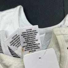 Load image into Gallery viewer, unisex Target, set of 3 organic cotton singlet tops, marks on labels, NEW, size 000,  