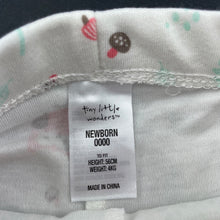 Load image into Gallery viewer, Girls Tiny Little Wonders, cotton footed leggings / bottoms, EUC, size 0000,  