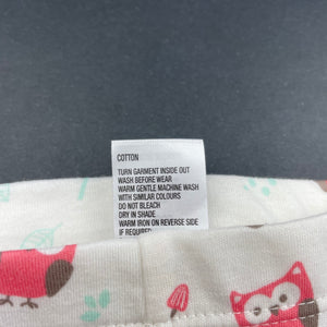 Girls Tiny Little Wonders, cotton footed leggings / bottoms, EUC, size 0000,  