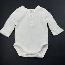 Load image into Gallery viewer, Boys Baby Berry, waffle cotton henley bodysuit / romper, EUC, size 0000,  