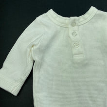 Load image into Gallery viewer, Boys Baby Berry, waffle cotton henley bodysuit / romper, EUC, size 0000,  