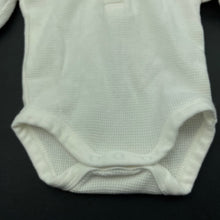 Load image into Gallery viewer, Boys Baby Berry, waffle cotton henley bodysuit / romper, EUC, size 0000,  