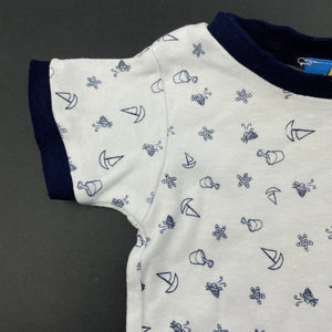 Boys Dymples, navy & white cotton t-shirt / top, GUC, size 000,  