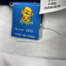 Load image into Gallery viewer, Boys Dymples, navy &amp; white cotton t-shirt / top, GUC, size 000,  