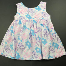Load image into Gallery viewer, Girls lightweight, dress, cats, armpit to armpit: 25cm, EUC, size 0, L: 39cm