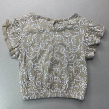 Load image into Gallery viewer, Girls Anko, stretchy crinkle top, flamingos, EUC, size 1,  