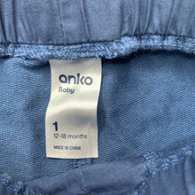 Load image into Gallery viewer, Boys Anko, lightweight casual pants, elasticated, NEW, size 1,  