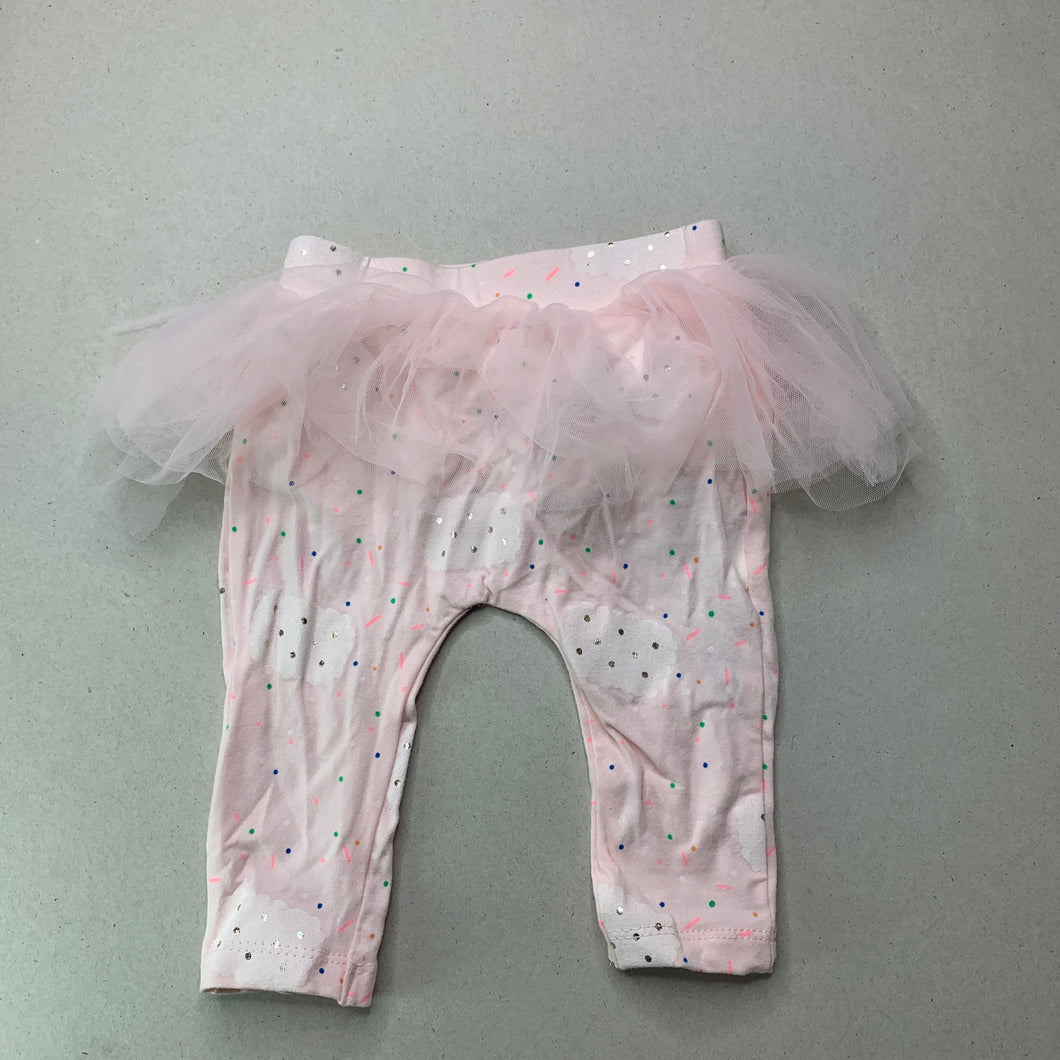Girls Cotton On, pink tutu leggings, elasticated, EUC, size 00,  