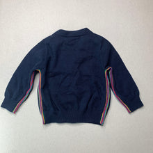 Load image into Gallery viewer, Boys Paul Smith, navy cotton / cashmere knit cardigan, NEW, size 6 months,  