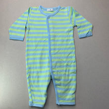 Load image into Gallery viewer, unisex Emotion &amp; Kids, striped cotton romper, GUC, size 00,  