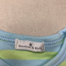 Load image into Gallery viewer, unisex Emotion &amp; Kids, striped cotton romper, GUC, size 00,  