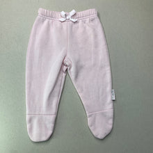 Load image into Gallery viewer, Girls pink, fleece lined footed leggings / bottoms, FUC, size 000,  