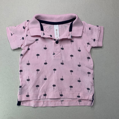 Girls Dymples, pink cotton polo top, GUC, size 00,  