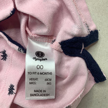 Load image into Gallery viewer, Girls Dymples, pink cotton polo top, GUC, size 00,  