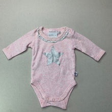 Load image into Gallery viewer, Girls Marquise, pink marle cotton bodysuit / romper, FUC, size 0000,  