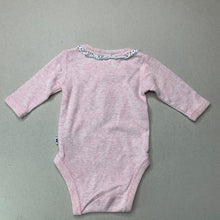 Load image into Gallery viewer, Girls Marquise, pink marle cotton bodysuit / romper, FUC, size 0000,  