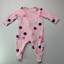 Load image into Gallery viewer, Girls Cotton On, zip coverall / romper, GUC, size 0000,  