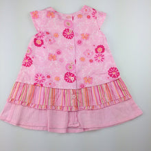 Load image into Gallery viewer, Girls Target, pink cotton floral summer / party dress, EUC, size 00