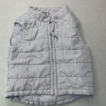 Load image into Gallery viewer, Girls Kids &amp; Co, grey &amp; gold puffer vest / jacket, EUC, size 0,  