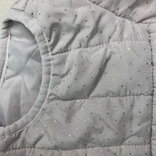 Load image into Gallery viewer, Girls Kids &amp; Co, grey &amp; gold puffer vest / jacket, EUC, size 0,  