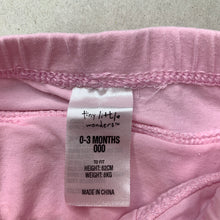 Load image into Gallery viewer, Girls Tiny Little Wonders, pink ruffle bloomers / nappy cover, FUC, size 000,  