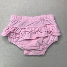 Load image into Gallery viewer, Girls Tiny Little Wonders, pink ruffle bloomers / nappy cover, FUC, size 000,  