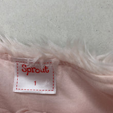 Load image into Gallery viewer, Girls Sprout, cotton lined zip up faux fur vest, GUC, size 1,  