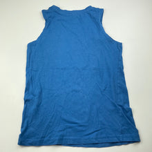 Load image into Gallery viewer, Boys Lily &amp; Dan, blue cotton singlet top, FUC, size 7-8,  