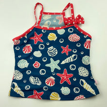 Load image into Gallery viewer, Girls Floatimini, swim top, shells, FUC, size 6,  