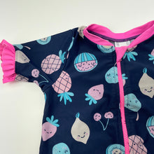 Load image into Gallery viewer, Girls Dymples, short sleeve rashie / swim top, FUC, size 2,  