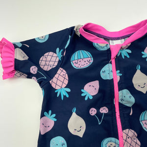 Girls Dymples, short sleeve rashie / swim top, FUC, size 2,  