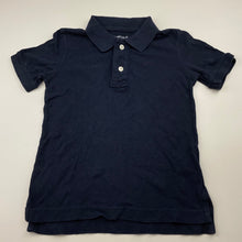 Load image into Gallery viewer, Boys GAP, navy cotton polo shirt top, GUC, size 4-5,  