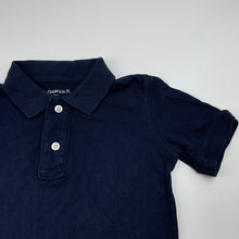 Load image into Gallery viewer, Boys GAP, navy cotton polo shirt top, GUC, size 4-5,  