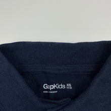 Load image into Gallery viewer, Boys GAP, navy cotton polo shirt top, GUC, size 4-5,  