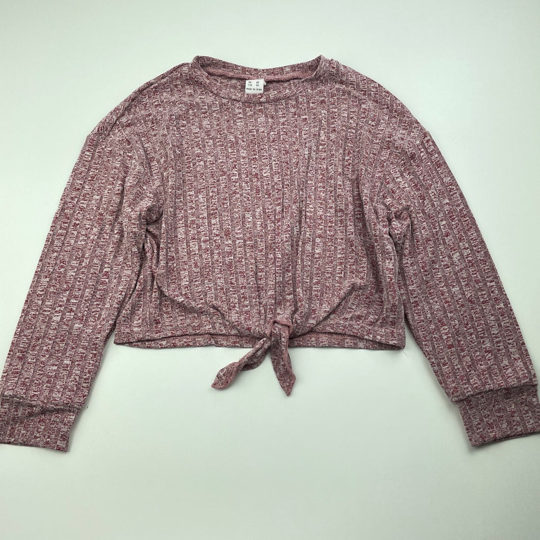 Girls SHEIN, lightweight tie front top, GUC, size 5,  