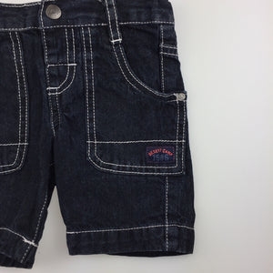 Boys Target, dark denim shorts, adjustable, GUC, size 00