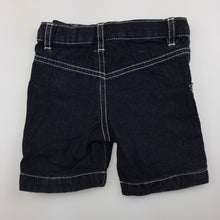 Load image into Gallery viewer, Boys Target, dark denim shorts, adjustable, GUC, size 00
